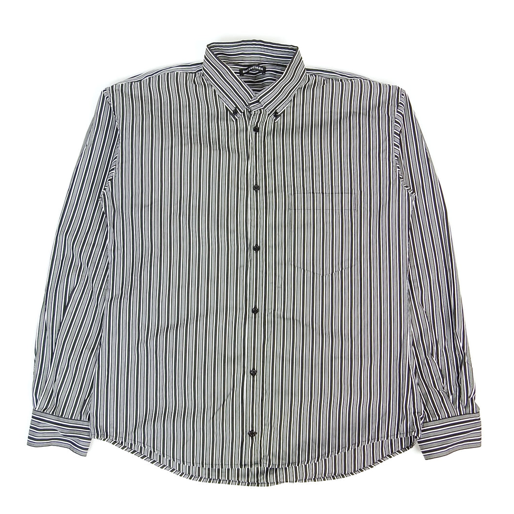 Balenciaga Striped Logo Shirt