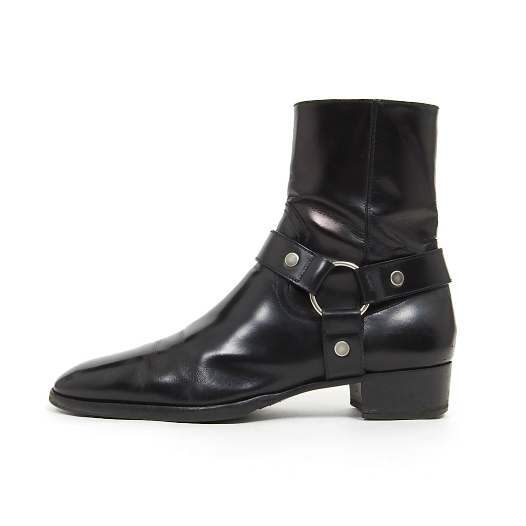 Saint Laurent Paris Wyatt Harness Boots Size 42