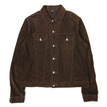 Load image into Gallery viewer, Jacob Cohen Suede Trucker Jacket Size 56

