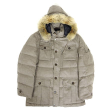 Load image into Gallery viewer, Brunello Cucinello Cashmere Down Fill Coat with Removable Silver Fox Hood Size Medium
