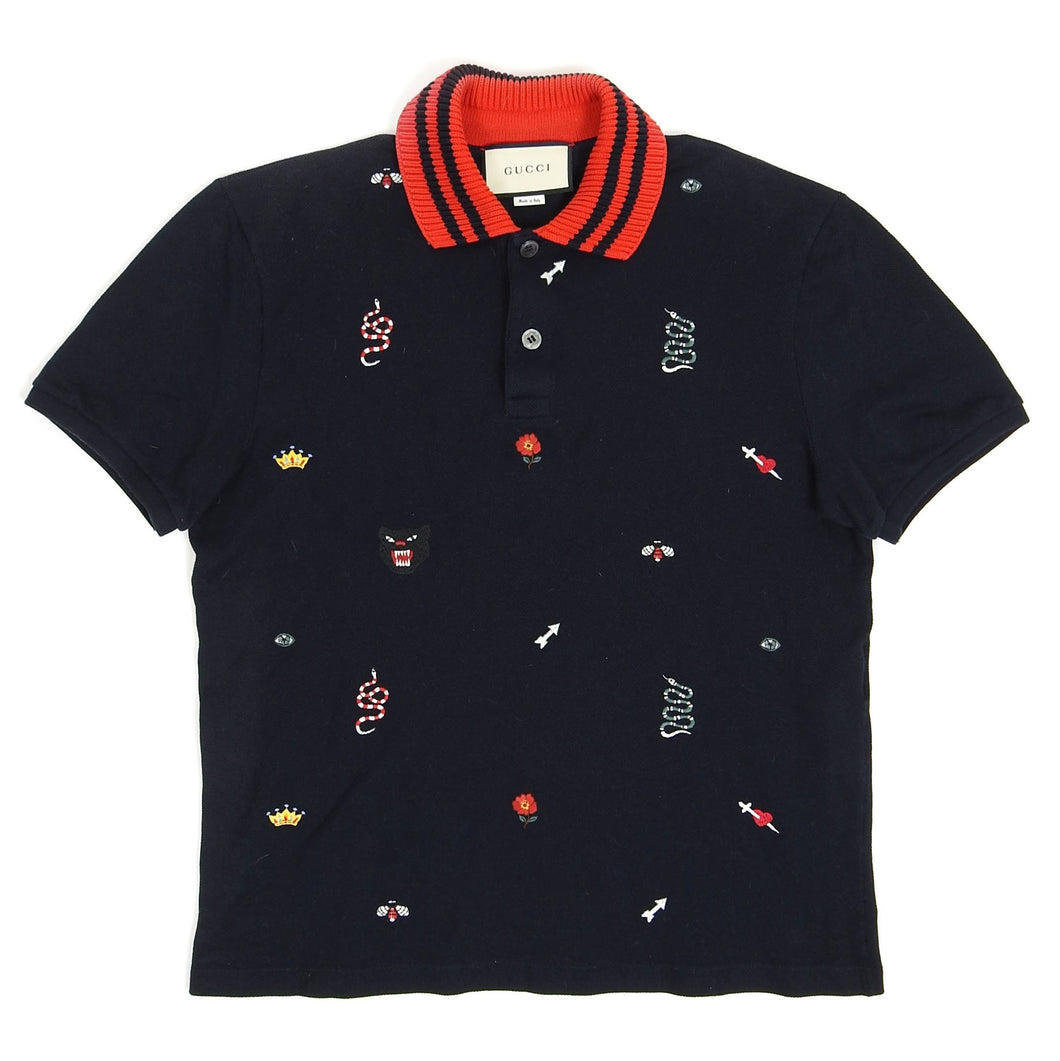 Gucci Embroidered Polo