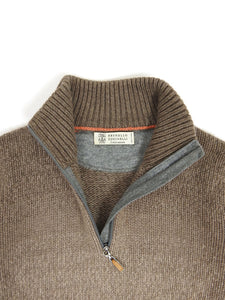 Brunello Cucinelli 1/4 Cashmere Sweater Size 50
