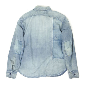 Neighborhood Repaired Denim Shirt Size Large