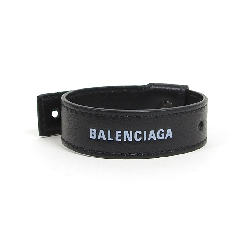 Balenciaga Leather Logo Bracelet