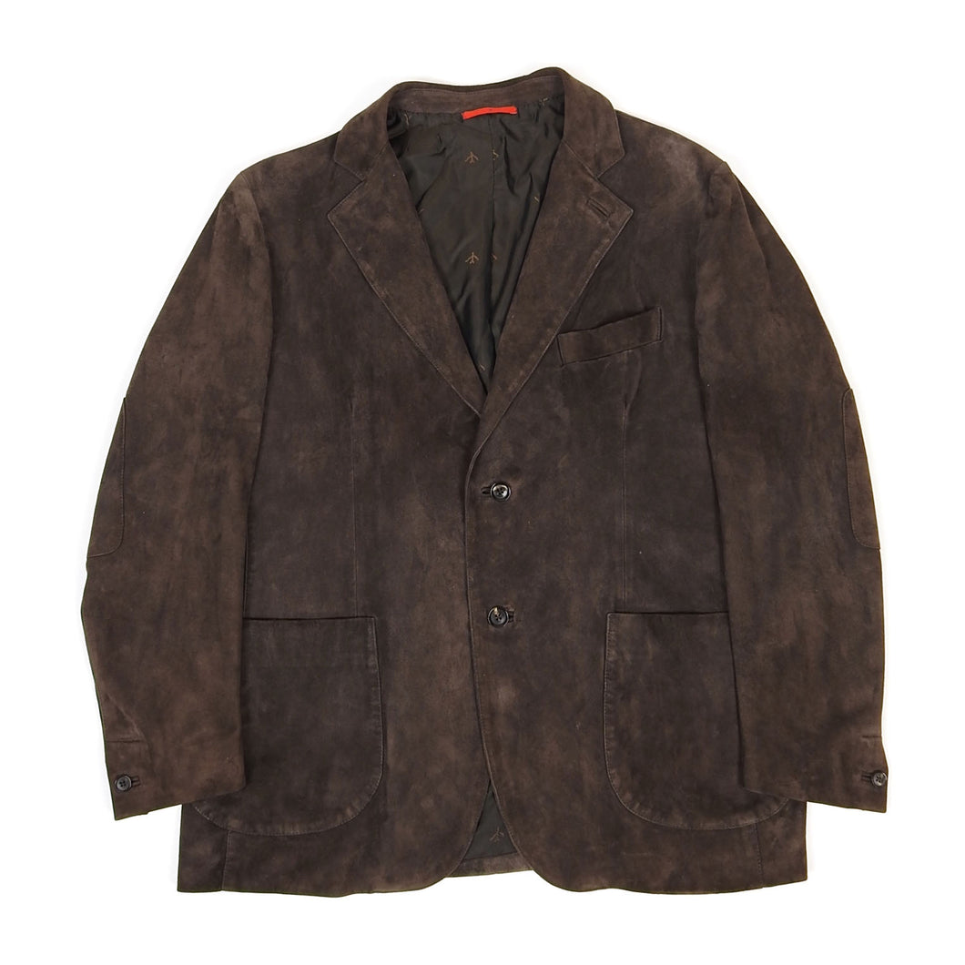 Isaia Suede Jacket Size 54