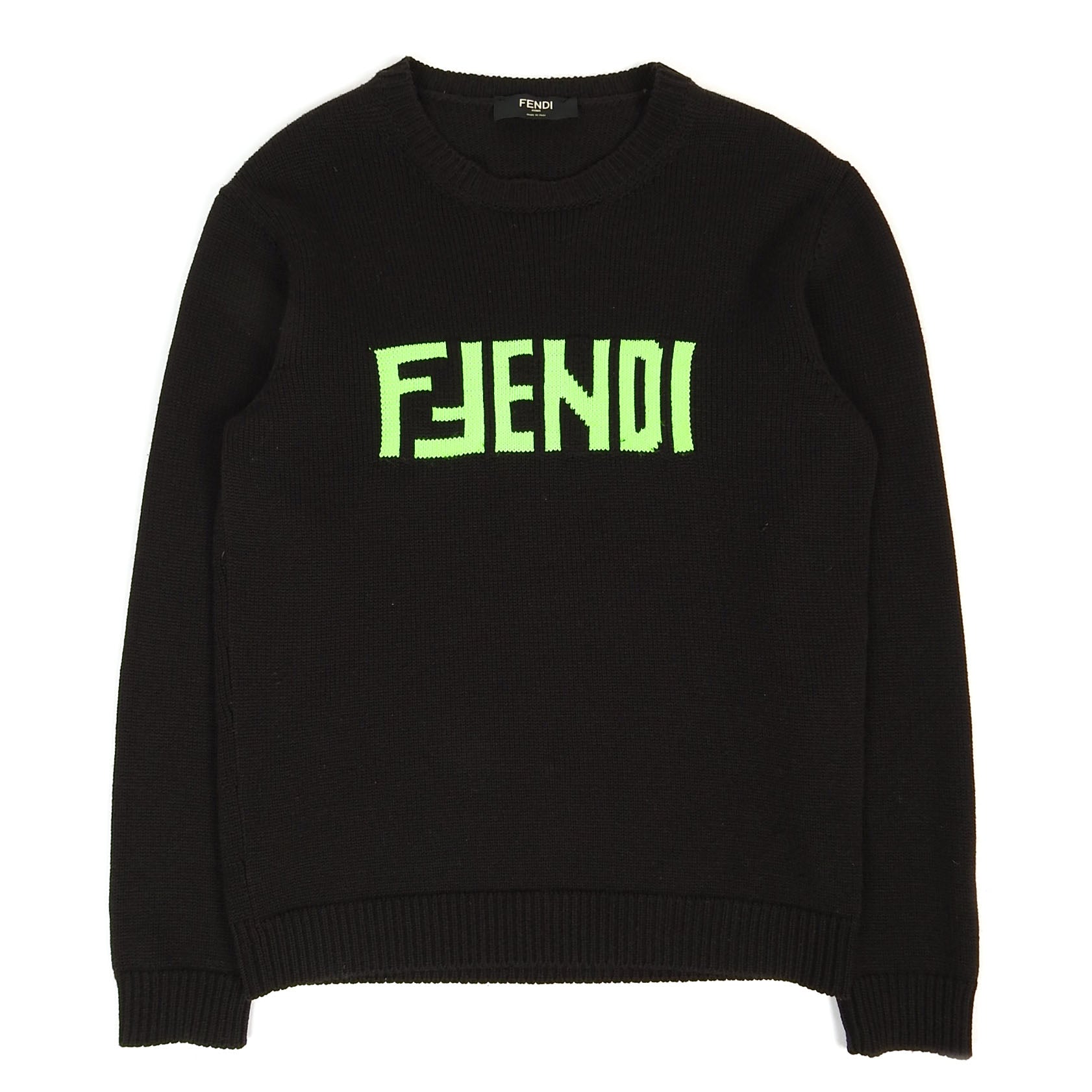 Fendi Logo Knit Sweater Size 46 I Miss You MAN