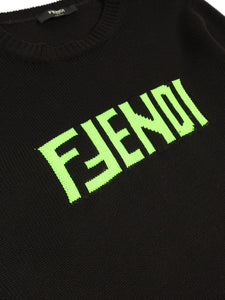 Fendi Logo Knit Sweater Size 46