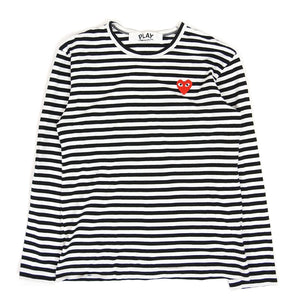 Comme Des Garçons Play Striped Longsleeve T-Shirt Size Medium