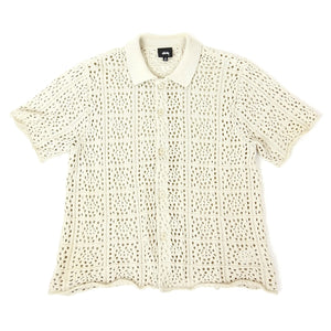 Stussy Crocheted SS Shirt Size Small