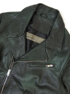 Giorgio Brato Leather Biker Jacket Size Small