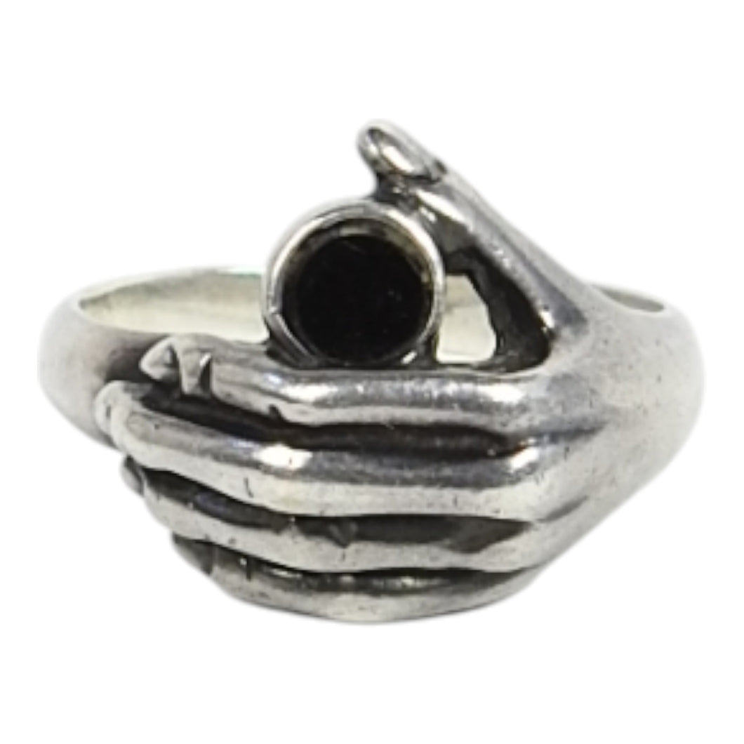 Saint Laurent Sterling Silver Ring Size 10