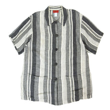 Load image into Gallery viewer, Kenzo Striped SS Linen Shirt Size 40
