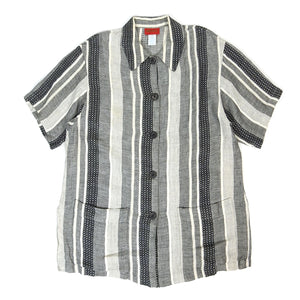 Kenzo Striped SS Linen Shirt Size 40