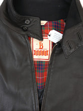 Load image into Gallery viewer, Baracuta Perforated Leather G9 Harrington Jacket Size Medium
