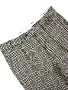 Portuguese Flannel Wool Houndstooth Trousers Size Small