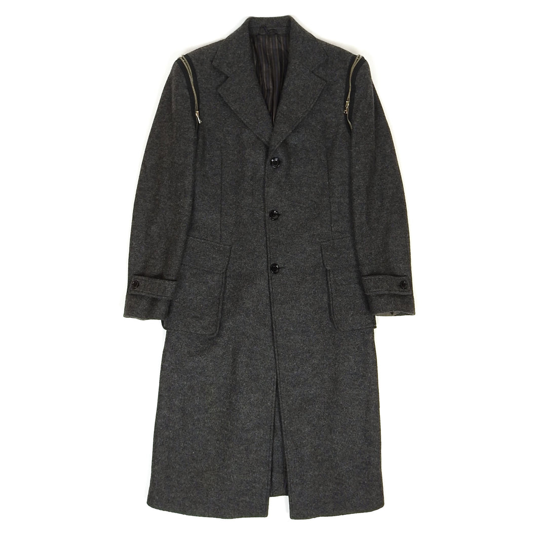 Dolce & Gabbana Wool Zipper Coat Size 46