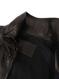 Prada Lamb Leather Jacket Size 48