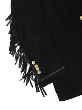 Load image into Gallery viewer, Versus Versace Leather Fringed Blazer Size 50
