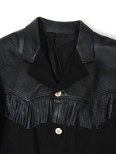 Load image into Gallery viewer, Versus Versace Leather Fringed Blazer Size 50
