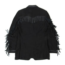 Load image into Gallery viewer, Versus Versace Leather Fringed Blazer Size 50
