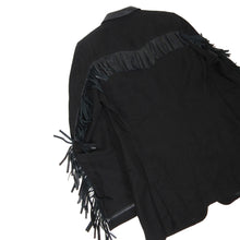 Load image into Gallery viewer, Versus Versace Leather Fringed Blazer Size 50
