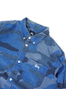 Stussy Camo Shirt Size Medium