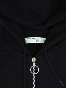 Off-White Patches Oversized Zip Hoodie Size XS