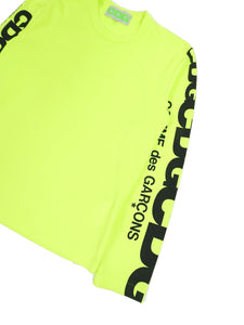 CDG AD2018 Neon Longsleeve T-shirt Size Small