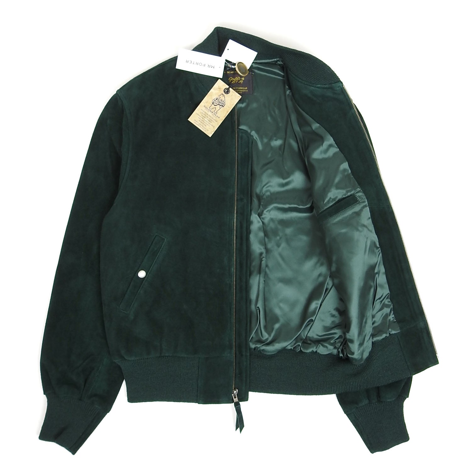 Golden bear suede on sale bomber