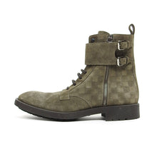 Load image into Gallery viewer, Louis Vuitton Suede Combat Boots Size 11
