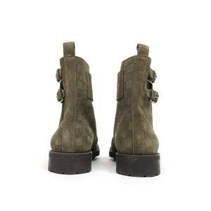 Louis Vuitton Suede Combat Boots Size 11