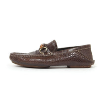 Load image into Gallery viewer, Gucci Croc Bamboo Loafer Size 10
