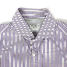 Load image into Gallery viewer, Brunello Cucinelli Striped Shirt Size Medium
