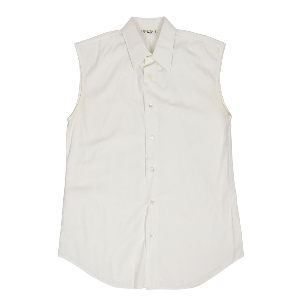 Saint Laurent Rive Gauche Sleeveless Shirt Size 42 || 16.5