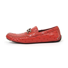 Load image into Gallery viewer, Salvatore Ferragamo Ostrich Loafer Size 10.5
