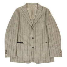 Load image into Gallery viewer, Luciano Barbera Striped Wool Jacket Size 50
