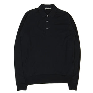 John Smedley Wool LS Polo Size Medium