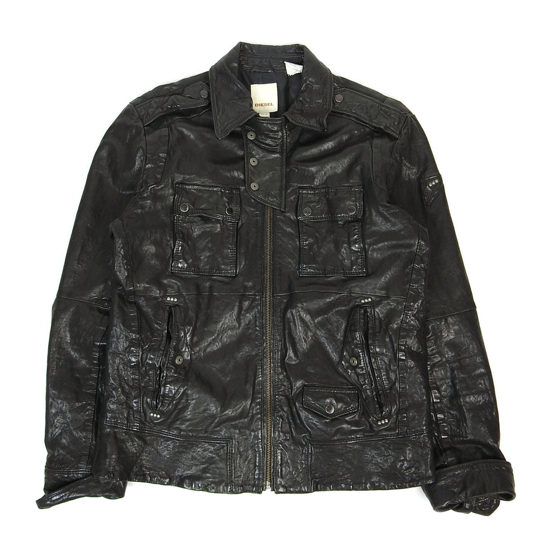 Diesel Leather Jacket Size XL