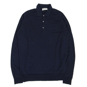 John Smedley Wool LS Polo Size Medium