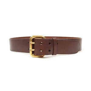 Ralph Lauren Purple Label Double Pronged Leather Belt Size 80