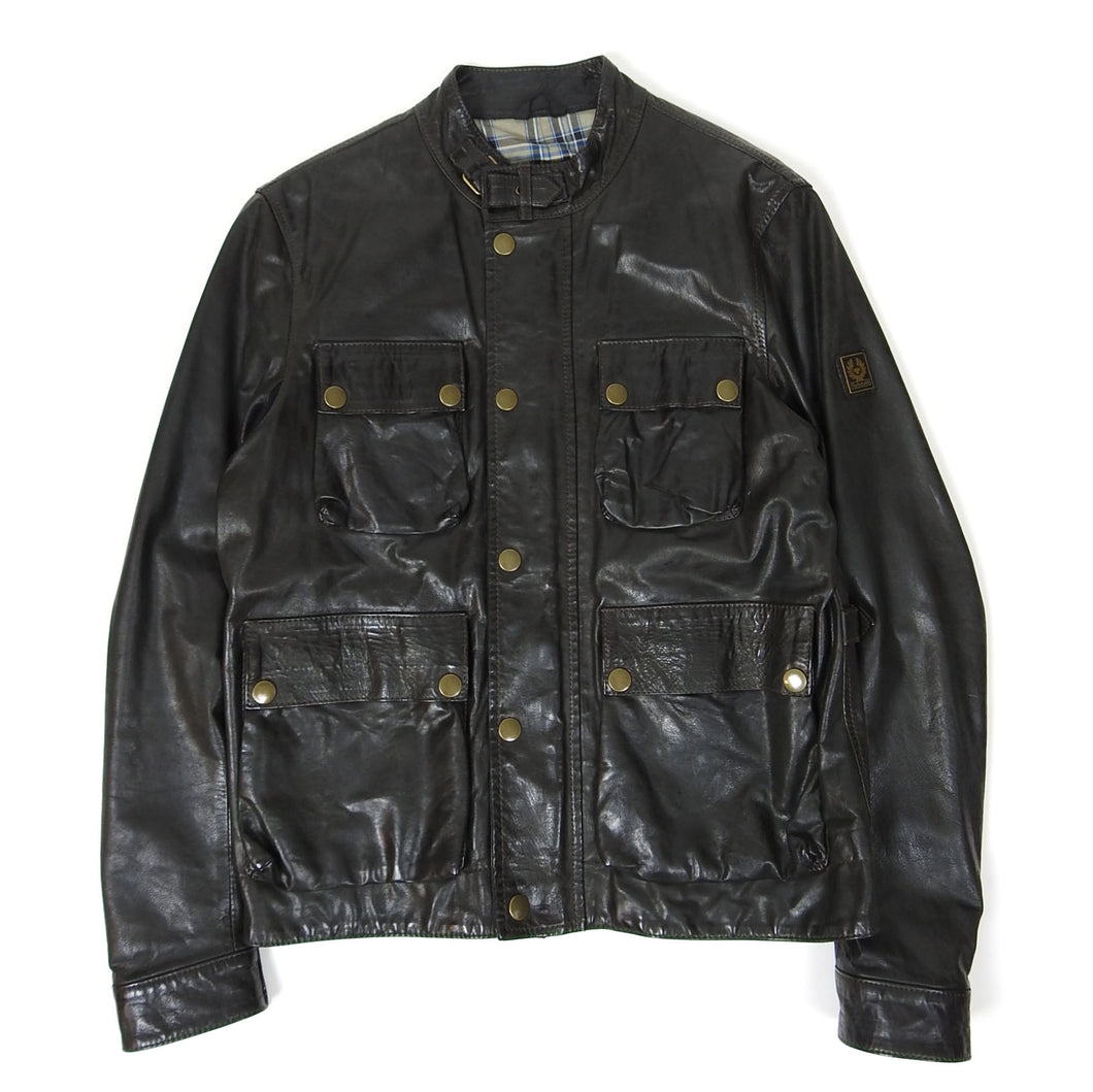 Belstaff Leather Jacket Size Large