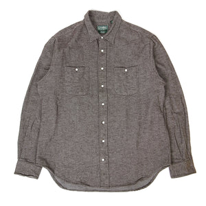 Gitman Vintage Herringbone Flannel Shirt Size XL