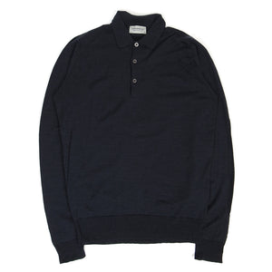 John Smedley Wool LS Polo Size Medium