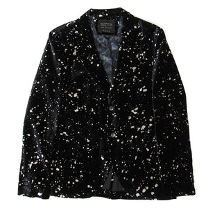 John Varvatos x Led Zeppelin Velour Splatter Blazer Size 48