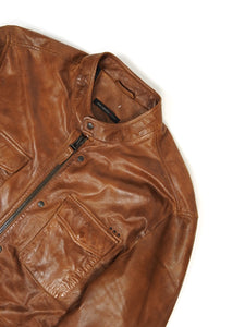 John Varvatos Leather Jacket Size XL