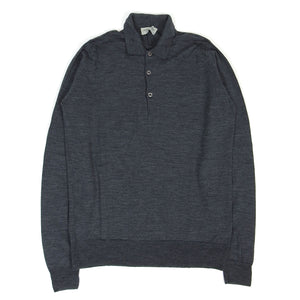 John Smedley Wool LS Polo Size