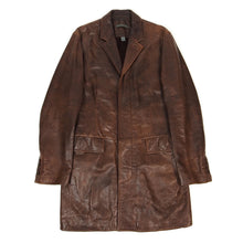 Load image into Gallery viewer, John Varvatos Leather Coat Size 48
