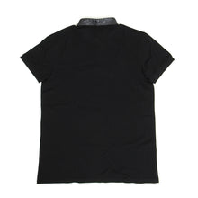 Load image into Gallery viewer, Saint Laurent Pique Polo with Leather Collar Size Large
