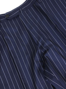 Lardini Loro Piana Fabric Striped Tasmanian Wool Suit Size 52