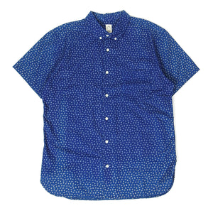 Hiroshi Kato Short Sleeve Patterned Shirt Size XL